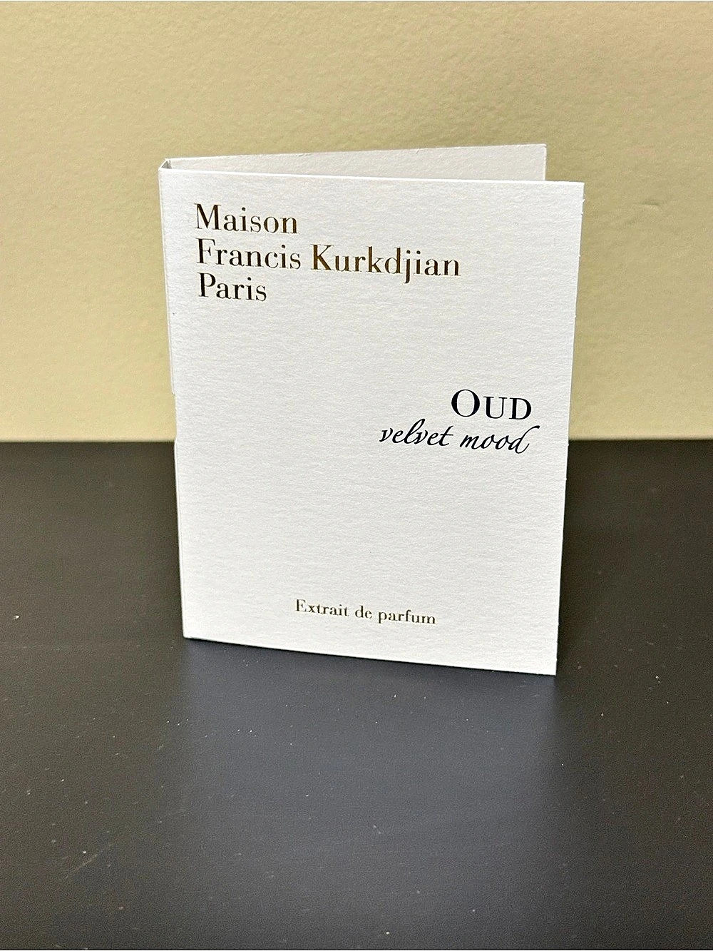 NEW! Maison Francis Kurkdjian Paris OUD velvet mood Extrait de Parfum Sample 2ml